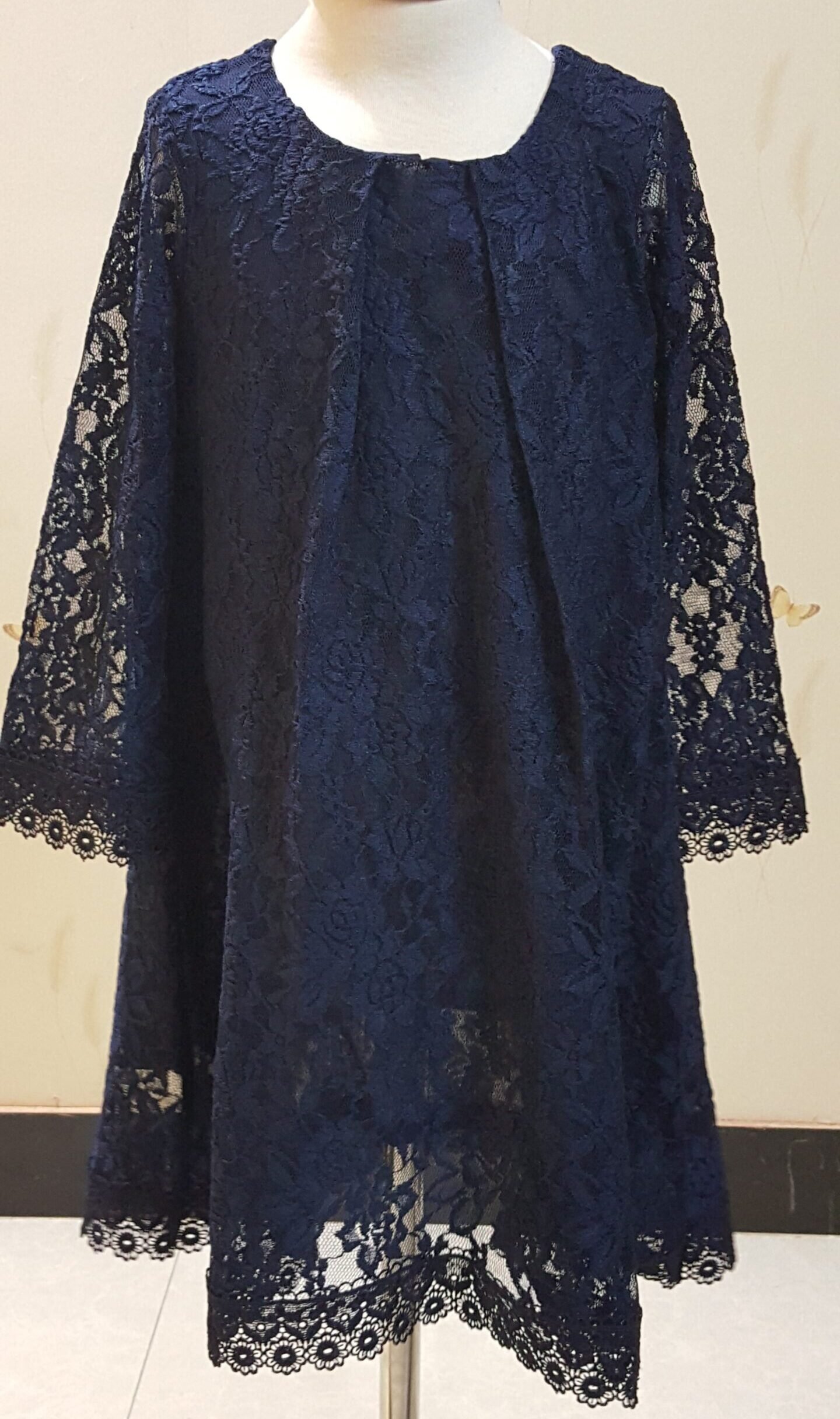 Net Navy Blue Frock - Image 1