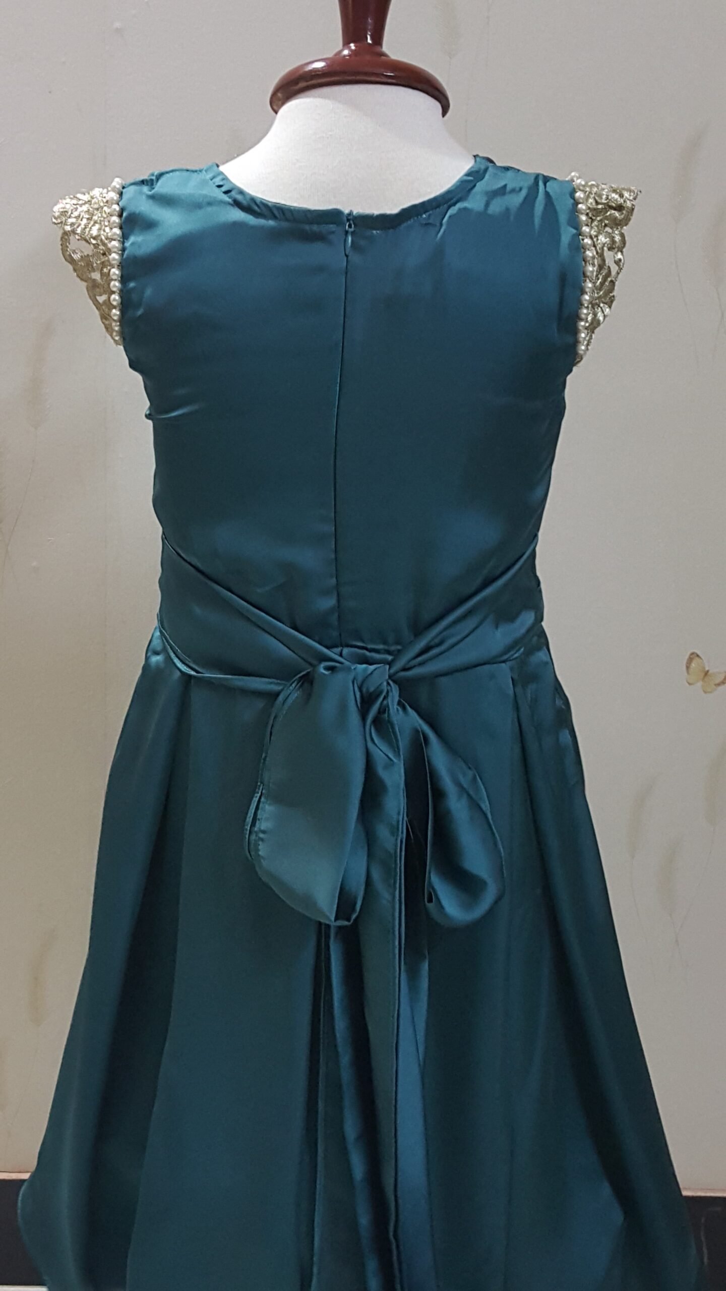 Sea Green Fancy Frock - Image 3