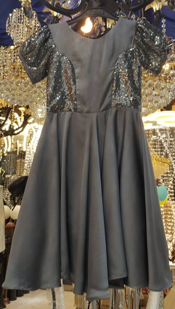 Grey Silk Fancy Frock
